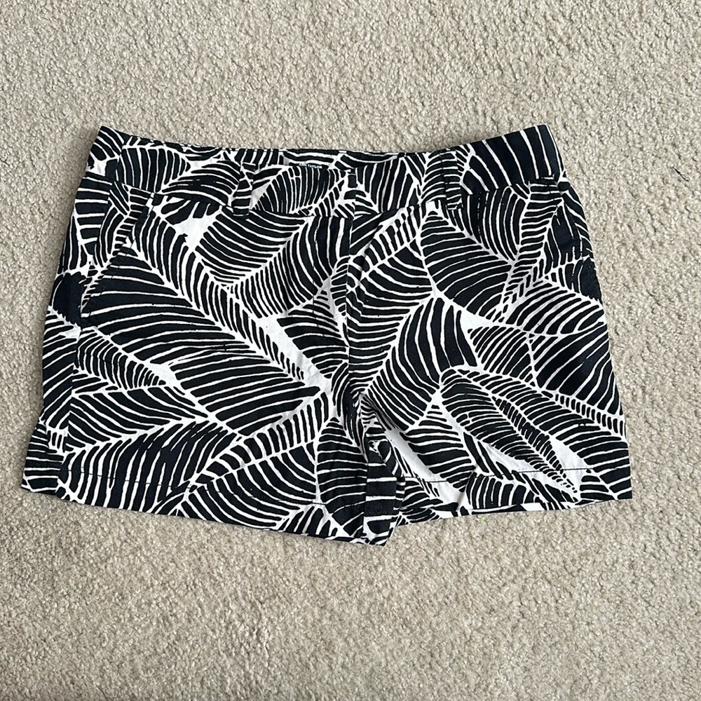 Ann Taylor Loft black and beige shorts